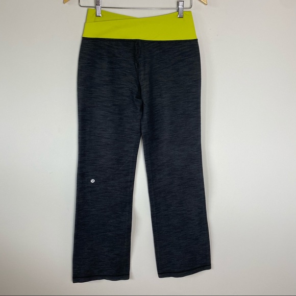 LULULEMON Astro Pant Heathered Grey / Neon Yellow - Picture 2 of 11